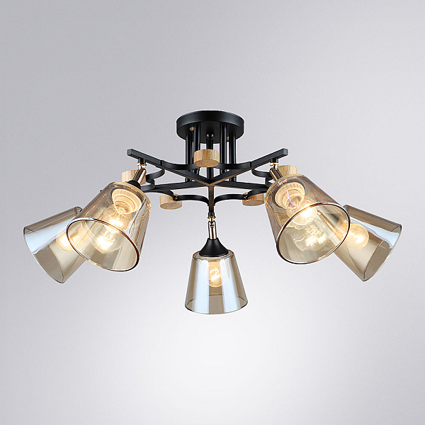 Потолочная люстра Arte Lamp GLASSY A5078PL-5BK