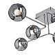 Потолочная люстра Vitaluce V4795-9/6PL