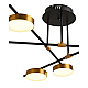 Потолочная люстра Natali Kovaltseva LED LAMPS 81101/6C GOLD BLACK