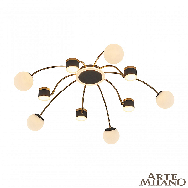 Потолочная светодиодная люстра Arte Milano Ferrara71040 272040/10 BK/GD