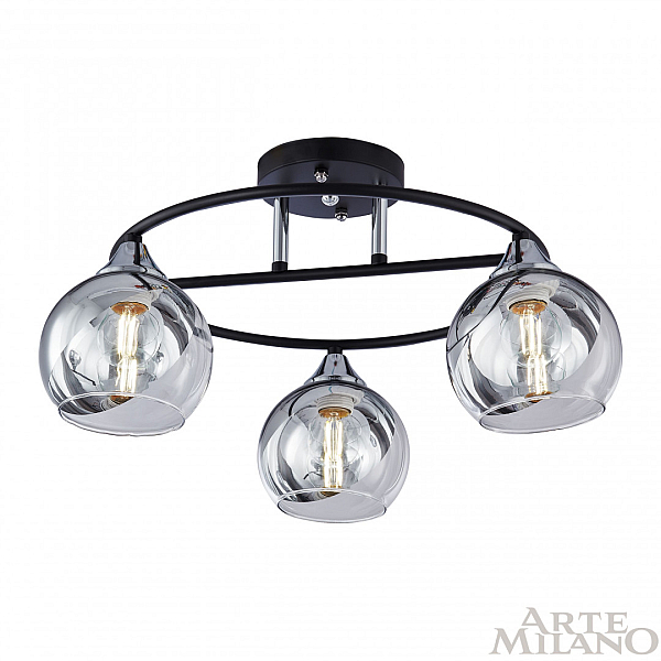 Потолочная люстра Arte Milano Amalfi 322403/3 BK+CR