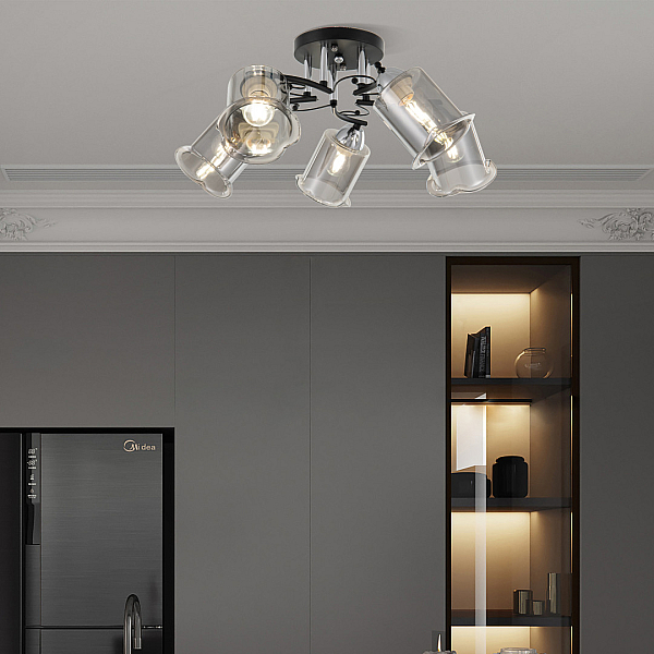 Потолочная люстра Arte Milano Amalfi 323219/5 CR+BK