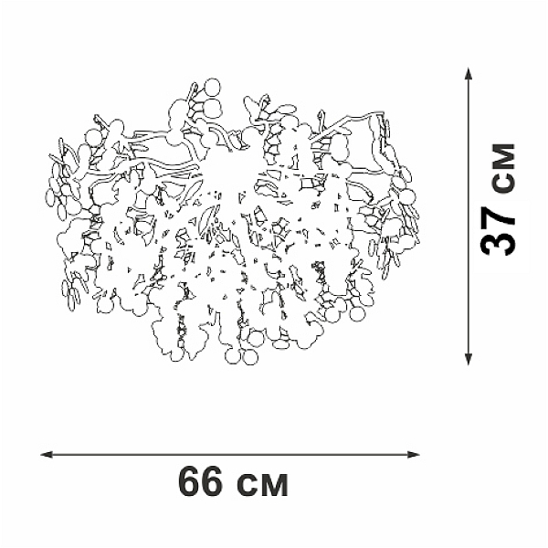 Потолочная люстра Vitaluce V2832-9/7PL