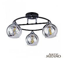 Потолочная люстра Arte Milano Amalfi 322403/3 BK+CR