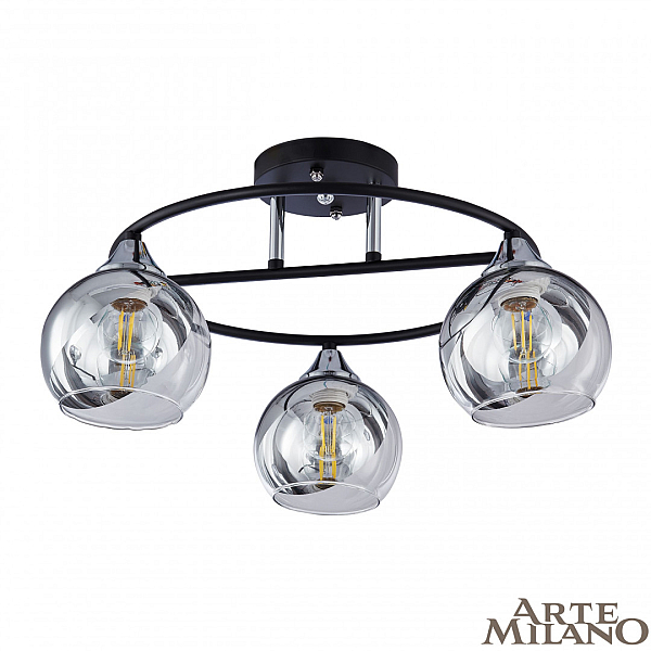 Потолочная люстра Arte Milano Amalfi 322403/3 BK+CR