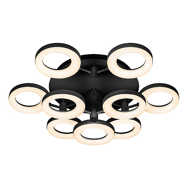Потолочная светодиодная люстра iLedex Jomo FS-014-X9 108W BK