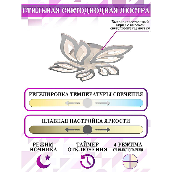 Потолочная люстра Natali Kovaltseva SAND LED LAMPS 81216