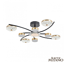 Потолочная люстра Arte Milano Ferrara 279169/4+4 BK/GD