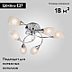 Потолочная люстра Eurosvet 2275/6 хром