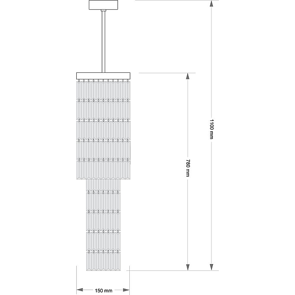 Потолочная люстра KUTEK ELLINI ELL-ZW-4(Z)150/V