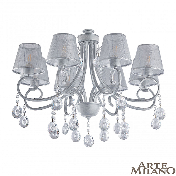 Потолочная люстра Arte Milano Amalfi 337146/8 WT+SL