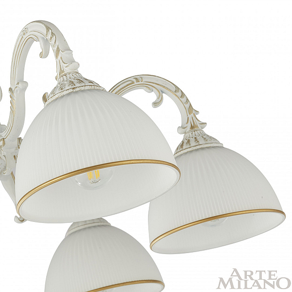 Потолочная люстра Arte Milano 346410/8 WT+G