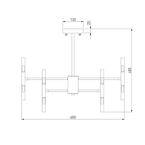 Потолочная люстра Bogates Bastone 345 Smart (549)