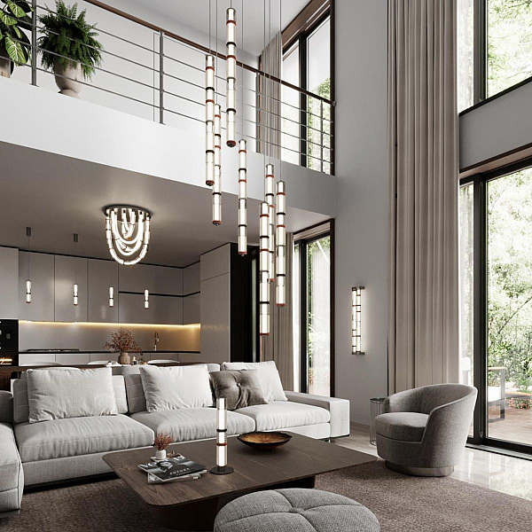 Потолочная люстра Odeon Light Collier L-Vision 5456/80CL