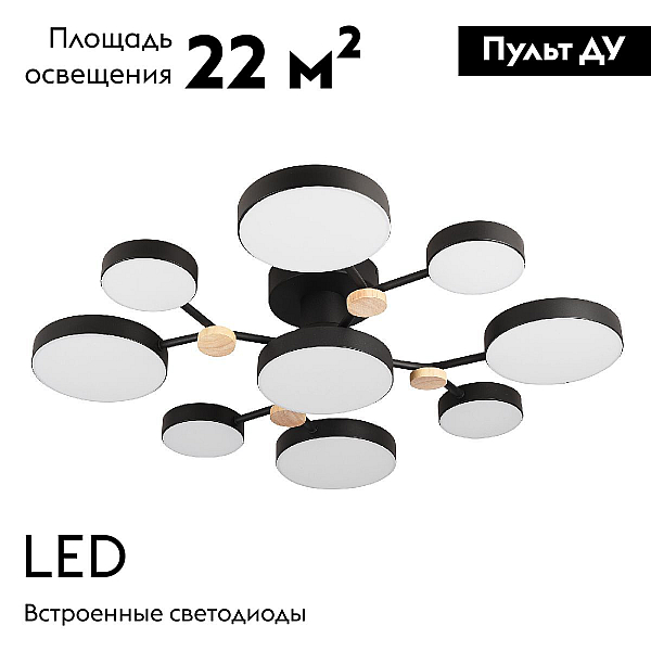 Потолочный светильник LED4U L3201-780 BK