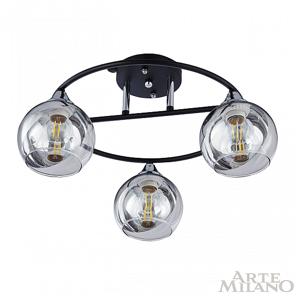 Потолочная люстра Arte Milano Amalfi 322403/3 BK+CR