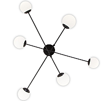 Потолочная люстра Eurosvet Netz 30181/6 черный Smart a062214