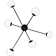 Потолочная люстра Eurosvet Netz 30181/6 черный Smart a062214