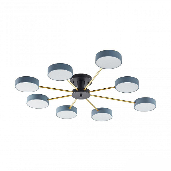 Потолочная светодиодная люстра Arte Milano Ferrara 252006/8 Bk/Gr