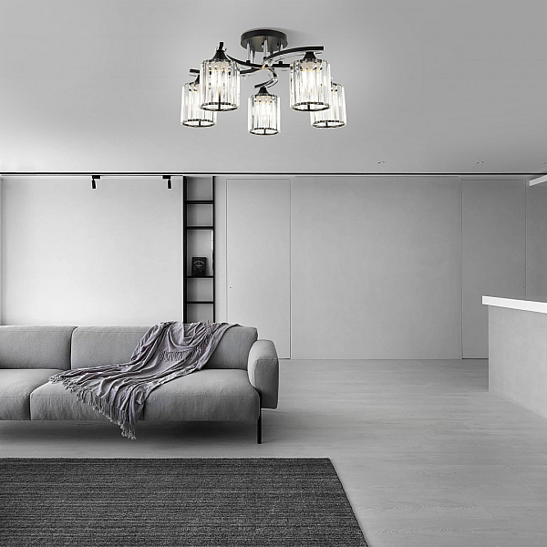 Потолочная люстра Arte Milano Amalfi 327103/5 BK+CR