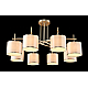 Потолочная люстра Crystal Lux Sergio PL8 Gold
