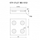 Потолочная светодиодная люстра iLedex Link 4778-37x37 MBK+SGD