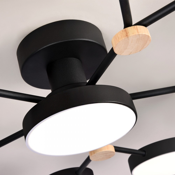 Потолочная люстра LED4U L3201-700 BK Потолочная люстра LED4U L3201-700 BK