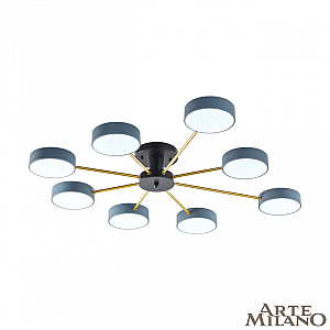 Потолочная люстра Arte Milano Ferrara 252006/8 Bk/Gr