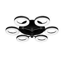 Потолочная светодиодная люстра iLedex Jomo FS-014-X6-(B) 72W BK
