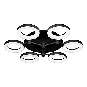 Потолочная светодиодная люстра iLedex Jomo FS-014-X6-(B) 72W BK