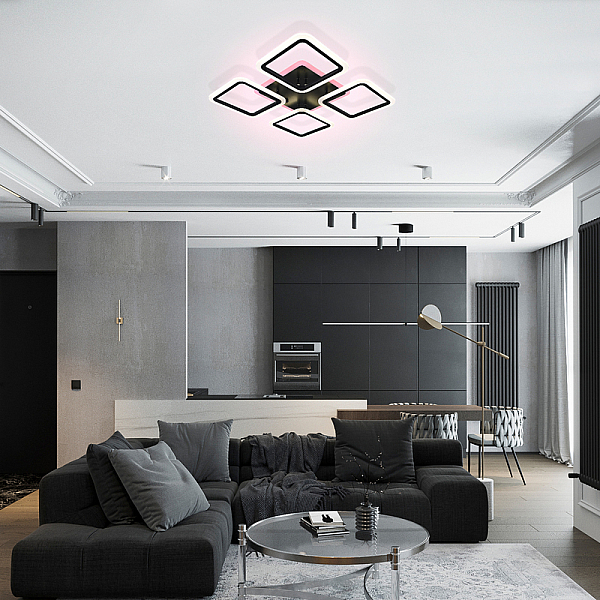 Потолочная светодиодная люстра Natali Kovaltseva High-Tech Led Lamps 82004 Black