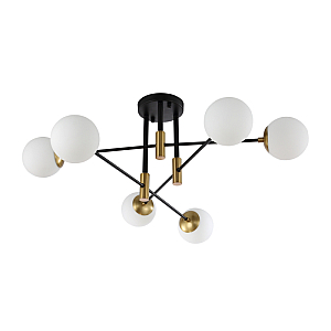 Потолочная люстра Crystal Lux Fidel FIDEL PL6 BLACK