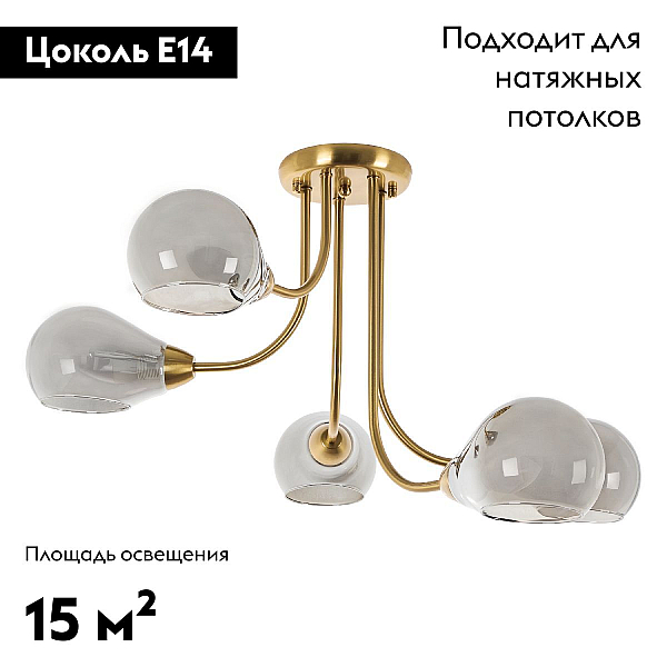 Потолочная люстра MyFar Milagros MR1280-5C