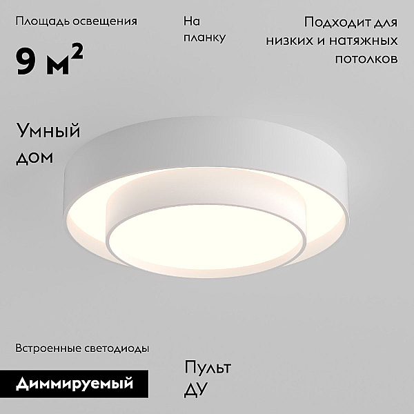 Потолочная люстра Eurosvet Force 90330/2 белый a065955