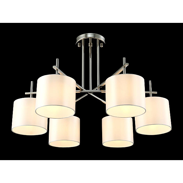 Потолочная люстра Crystal Lux Sergio PL6 Nickel