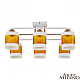 Потолочная люстра Arte Milano Amalfi 322008/6 WH+FG