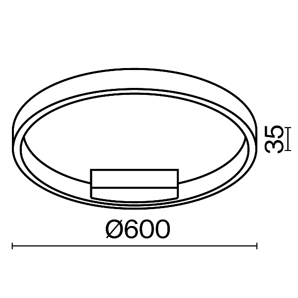 Потолочный светодиодный светильник Maytoni Rim MOD058CL-L35BSK