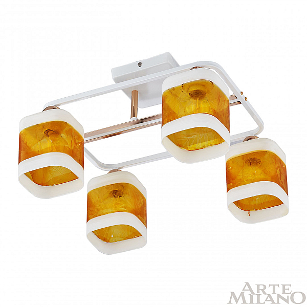 Потолочная люстра Arte Milano Amalfi 322008/4 WH+FG