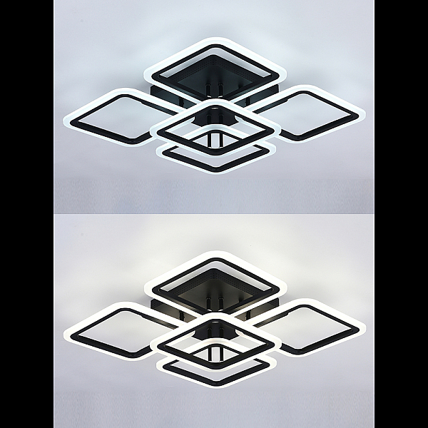 Потолочная люстра Natali Kovaltseva SPEKTR HIGH-TECH LED LAMPS 82022 BLACK