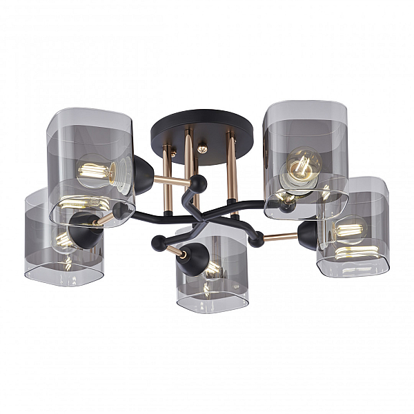 Потолочная люстра Arte Milano Amalfi 324308/5 BK+FG