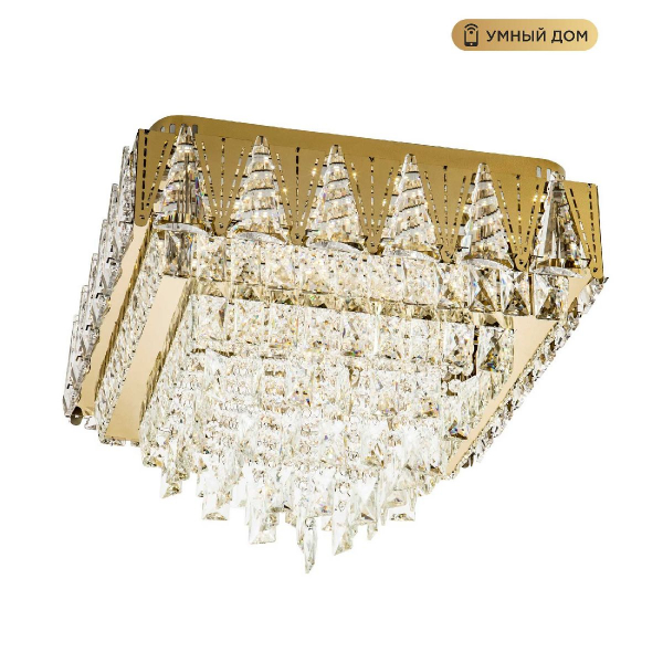 Потолочная люстра LED4U L9437-500-500 GD с УД Потолочная люстра LED4U L9437-500-500 GD с УД