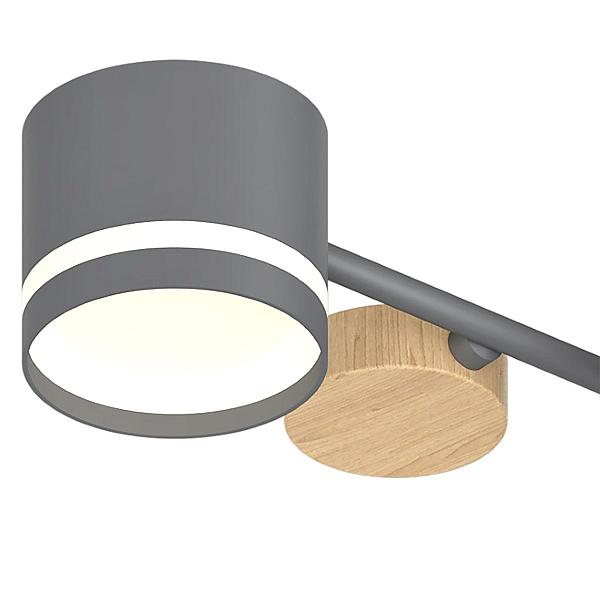 Потолочная люстра Reluce 78730-0.3-08 GX53 GREY+WOOD