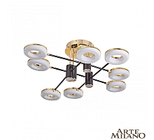 Потолочная люстра Arte Milano 271399/8 BK/GD