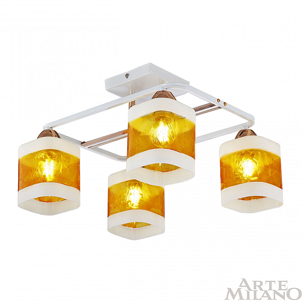 Потолочная люстра Arte Milano Amalfi 322008/4 WH+FG
