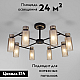 Потолочная люстра Eurosvet Amado 70115/8 черный
