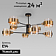 Потолочная люстра Eurosvet Arcada 70127/8 черный