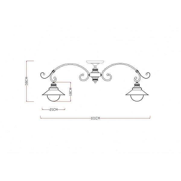 Потолочная люстра Arte Lamp 7 A4577PL-8WG