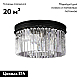Потолочная люстра Delight Collection 1920s Odeon KR0387C-6B/P black/clear