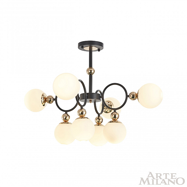 Потолочная люстра Arte Milano Neapolis 274307/8 BK/GD