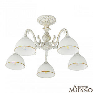 Потолочная люстра Arte Milano 346410/5 WT+G